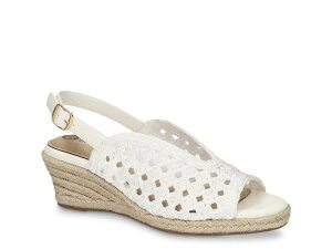 �x�����B�[�^ ���f�B�[�X �V���[�Y �T���_�� Bella VitaBethany Espadrille Wedge Sandal White �z���C�g