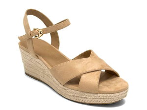 �G�A���\�[���Y ���f�B�[�X �V���[�Y �T���_�� AerosolesCasarina Espadrille Wedge Sandal Beige �x�[�W��