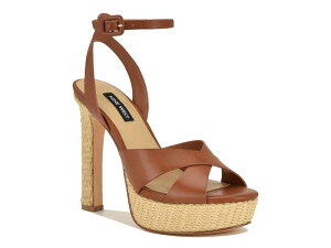 �i�C���E�F�X�g ���f�B�[�X �V���[�Y �T���_�� �v���b�g�t�H�[�� Nine WestWeston Platform Sandal Dark Brown �u���E��