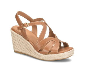 �\�t�g ���f�B�[�X �V���[�Y �T���_�� SofftNorma Espadrille Wedge Sandal Sand Leather �T���h