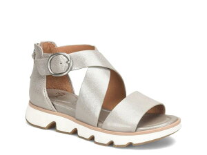 �\�t�g ���f�B�[�X �V���[�Y �T���_�� SofftMackenna Sandal Silver Leather �V���o�[