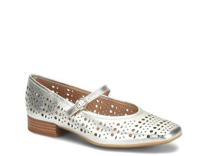 �\�t�g ���f�B�[�X �V���[�Y �p���v�X SofftEllie Mary Jane Flat Platino Leather