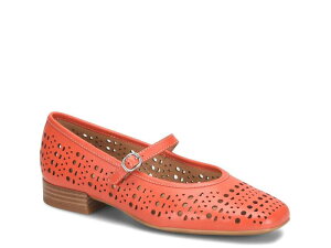 �\�t�g ���f�B�[�X �V���[�Y �p���v�X SofftEllie Mary Jane Flat Coraleather �R�[����