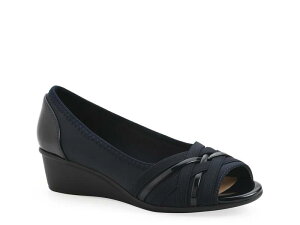 �N���t�o�C�z���C�g�}�E���e�� ���f�B�[�X �V���[�Y �p���v�X Cliffs by White MountainBoldest Wedge Pump Navy �l�C�r�[