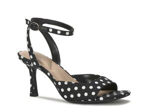 �P���[���P�C�e�B ���f�B�[�X �V���[�Y �T���_�� Kelly & KatieIanna Sandal Black/White Polka Dot Print �z���C�g