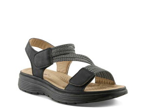 �t���N�T�X ���f�B�[�X �V���[�Y �T���_�� FlexusAbie Sandal Black �u���b�N