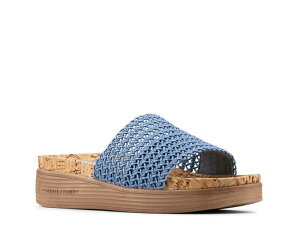 �h�i���h�v���l�[�� ���f�B�[�X �V���[�Y �T���_�� Donald PlinerFrou Wedge Sandal Blue �u���[