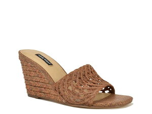 �i�C���E�F�X�g ���f�B�[�X �V���[�Y �T���_�� Nine WestNimma Espadrille Wedge Sandal Medium Brown �u���E��