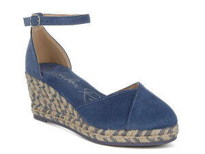 �����h�����O ���f�B�[�X �V���[�Y �T���_�� London RagSorcruz Espadrille Wedge Sandal Ink Blue �u���[