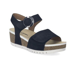 �W���Z�t�Z�C�x�� ���f�B�[�X �V���[�Y �T���_�� Josef SeibelQuinn 16 Wedge Sandal - Women's Black �u���b�N