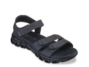 �X�P�b�`���[�Y ���f�B�[�X �V���[�Y �T���_�� SkechersGlide-Step Count On Me Sandal Black �u���b�N