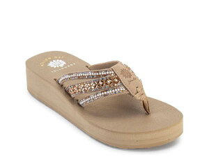 �C�G���[�{�b�N�X ���f�B�[�X �V���[�Y �T���_�� Yellow BoxLaka Wedge Sandal Taupe/Multicolor �g�[�v