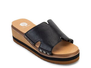 �C�G���[�{�b�N�X ���f�B�[�X �V���[�Y �T���_�� Yellow BoxAlameda Wedge Sandal Black �u���b�N