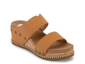 �C�G���[�{�b�N�X ���f�B�[�X �V���[�Y �T���_�� Yellow BoxAlamos Wedge Sandal Tan �^��