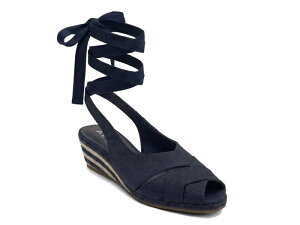 �G�A���\�[���Y ���f�B�[�X �V���[�Y �T���_�� AerosolesRoberta Espadrille Wedge Sandal Navy �l�C�r�[