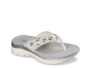 �X�P�b�`���[�Y ���f�B�[�X �V���[�Y �T���_�� SkechersSummits Blooming Bright Sandal White �z���C�g