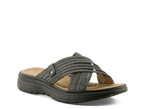 �t���N�T�X ���f�B�[�X �V���[�Y �T���_�� FlexusGaspie Sandal Black �u���b�N