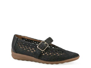 �N���t�o�C�z���C�g�}�E���e�� ���f�B�[�X �V���[�Y �p���v�X Cliffs by White MountainCordette Mary Jane Flat Black �u���b�N