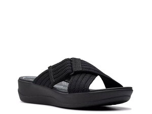 �N���[�N�X ���f�B�[�X �V���[�Y �T���_�� ClarksCloudsteppers Arla Wave Sandal Black �u���b�N