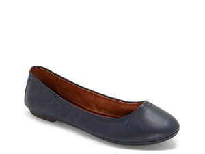 ���b�L�[�u�����h ���f�B�[�X �V���[�Y �p���v�X Lucky Brand Emmie 2 Flat Navy �l�C�r�[