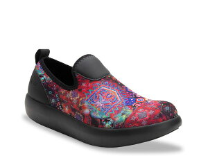 AOA fB[X V[Y Xb|E[t@[ Navy/Multicolor Alegria Eden Slip-On