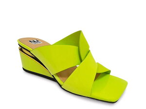 �i�C���e�B���j�I�� ���f�B�[�X �V���[�Y �T���_�� Ninety UnionMagical Wedge Sandalime Green ���C��