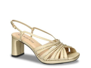 �x�����B�[�^ ���f�B�[�X �V���[�Y �T���_�� �v���b�g�t�H�[�� Bella VitaChorus Platform Sandal Champagne Satin �V�����p��