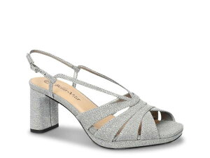 �x�����B�[�^ ���f�B�[�X �V���[�Y �T���_�� �v���b�g�t�H�[�� Bella VitaChorus Platform Sandal Silver Glitter �V���o�[