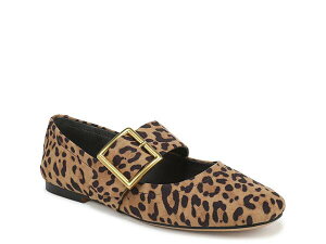 �t�����R�T���g ���f�B�[�X �V���[�Y �p���v�X Franco Sarto Astrid Mary Jane Flat Leopard �A�j�}��