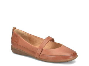�{�[�� ���f�B�[�X �V���[�Y �p���v�X Born Fianna Mary Jane Flat Brown Leather �u���E��