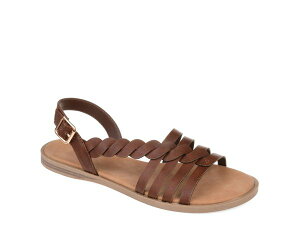 �W�����l �R���N�V���� ���f�B�[�X �V���[�Y �T���_�� Journee Collection Solay Sandal Dark Brown �u���E��