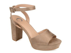 �W�����l �R���N�V���� ���f�B�[�X �V���[�Y �T���_�� �v���b�g�t�H�[�� Journee Collection Nairri Platform Sandal Taupe �g�[�v