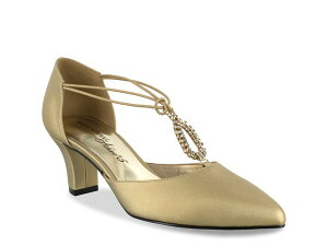 C[W[Xg[g fB[X V[Y pvX Easy Street Moonlight Pump Gold Satin S[h