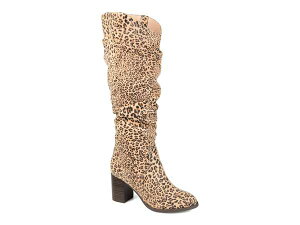 Wl RNV fB[X V[Y u[cECu[c Journee Collection Aneil Wide Calf Boot Brown/Black Leopard Print ubN