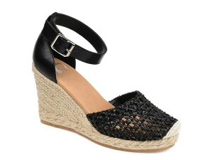 �W�����l �R���N�V���� ���f�B�[�X �V���[�Y �T���_�� Journee Collection Sierra Espadrille Wedge Sandal Black �u���b�N