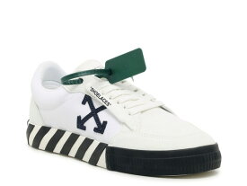 【送料無料】 オフ-ホワイト メンズ スニーカー シューズ Low Vulcanized Sneaker - Men's White/Black Canvas & Suede