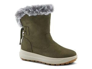 tNTX fB[X V[Y u[cECu[c Flexus by Spring Step Snowbird Snow Boot Dark Green O[