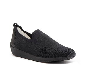 A fB[X V[Y Xb|E[t@[ Black Ara Leena Slip-On
