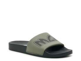 【送料無料】 マックキュー アレキサンダー・マックイーン メンズ サンダル シューズ Logo Slide Sandal - Men's Dark Green