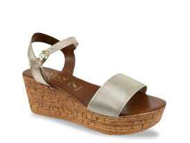 【送料無料】 イタリアンシューメーカー レディース サンダル シューズ Reah Wedge Sandal Platinum