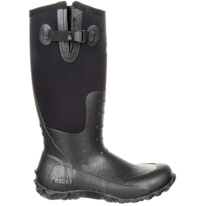 ロッキー メンズ ブーツ・レインブーツ シューズ Core 16 inch Rubber Waterproof Outdoor Boots Black