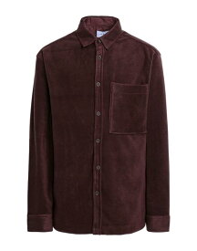 【送料無料】 トップマン メンズ シャツ トップス Solid color shirt Dark brown