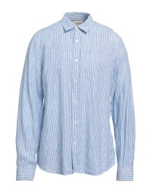 【送料無料】 ゲス メンズ シャツ リネンシャツ トップス Linen shirt Blue