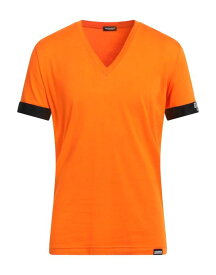 【送料無料】 ディースクエアード メンズ シャツ トップス Undershirt Orange