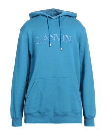 【送料無料】 ランバン メンズ パーカー・スウェット フーディー アウター Hooded sweatshirt Pastel blue