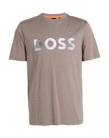 【送料無料】 ボス メンズ Tシャツ トップス T-shirt Light brown