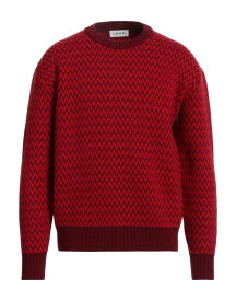 【送料無料】 ランバン メンズ ニット・セーター アウター Sweater Red