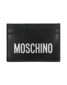 【送料無料】 モスキーノ メンズ 財布 アクセサリー Document holder Black