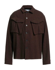 【送料無料】 ケンゾー メンズ シャツ トップス Patterned shirt Dark brown