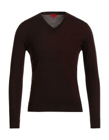 【送料無料】 イザイア メンズ ニット・セーター アウター Sweater Dark brown